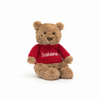 Jellycat Bartholomew Bijr with Red Jumper | TS2934087